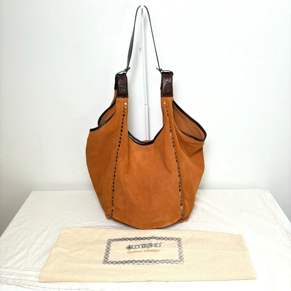 OLD TREND Women's Genuine Leather Rose Valley Hobo Slouchy Suede Bag - Picture 1 of 17